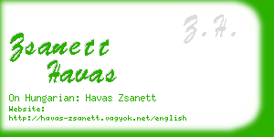 zsanett havas business card